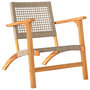 Voir la diapositive 4 : VIDAXL Ensemble de bistro 3 pcs beige resine tressee et bois d'acacia