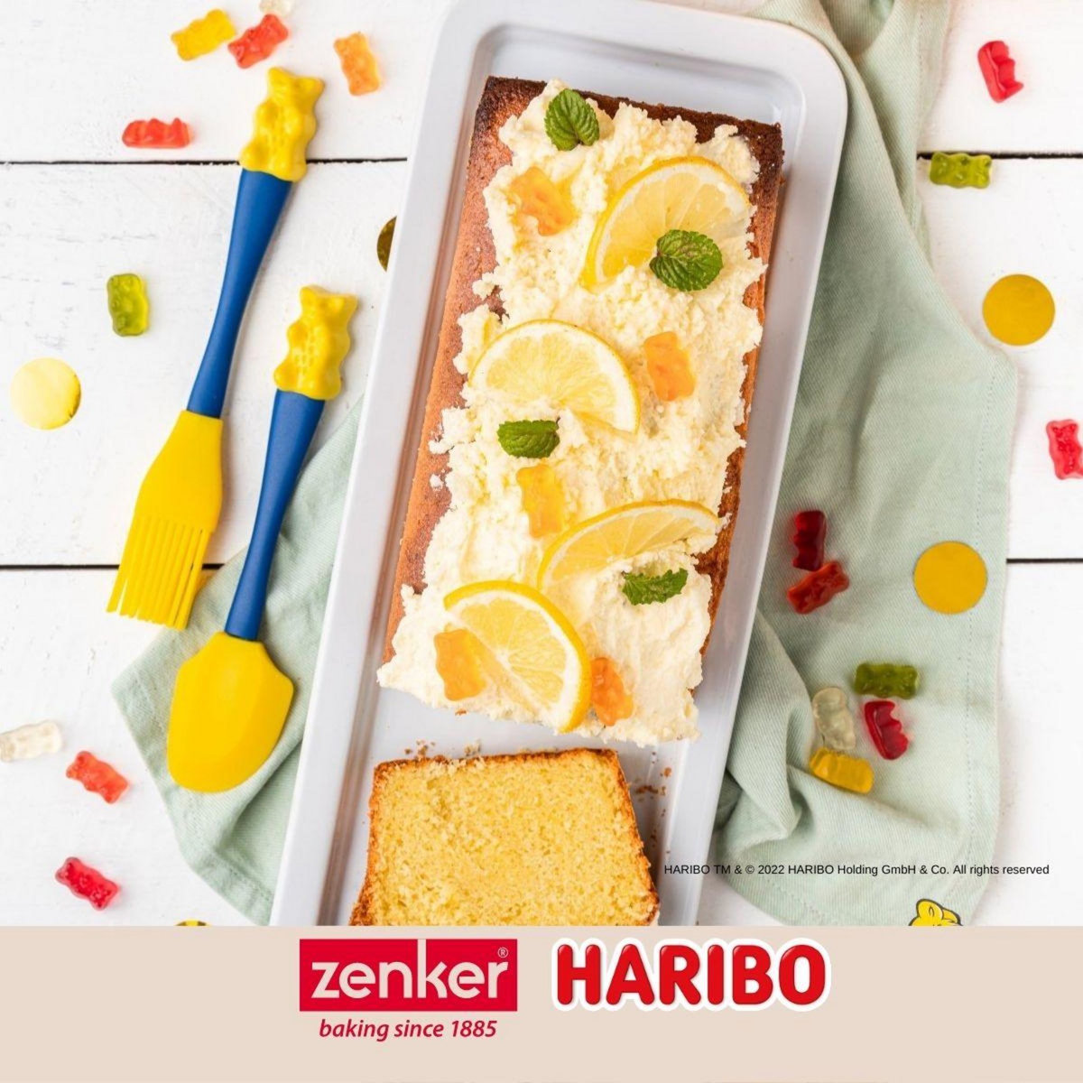ZENKER Spatule de cuisine et de pâtisserie en silicone 18 cm Zenker Haribo