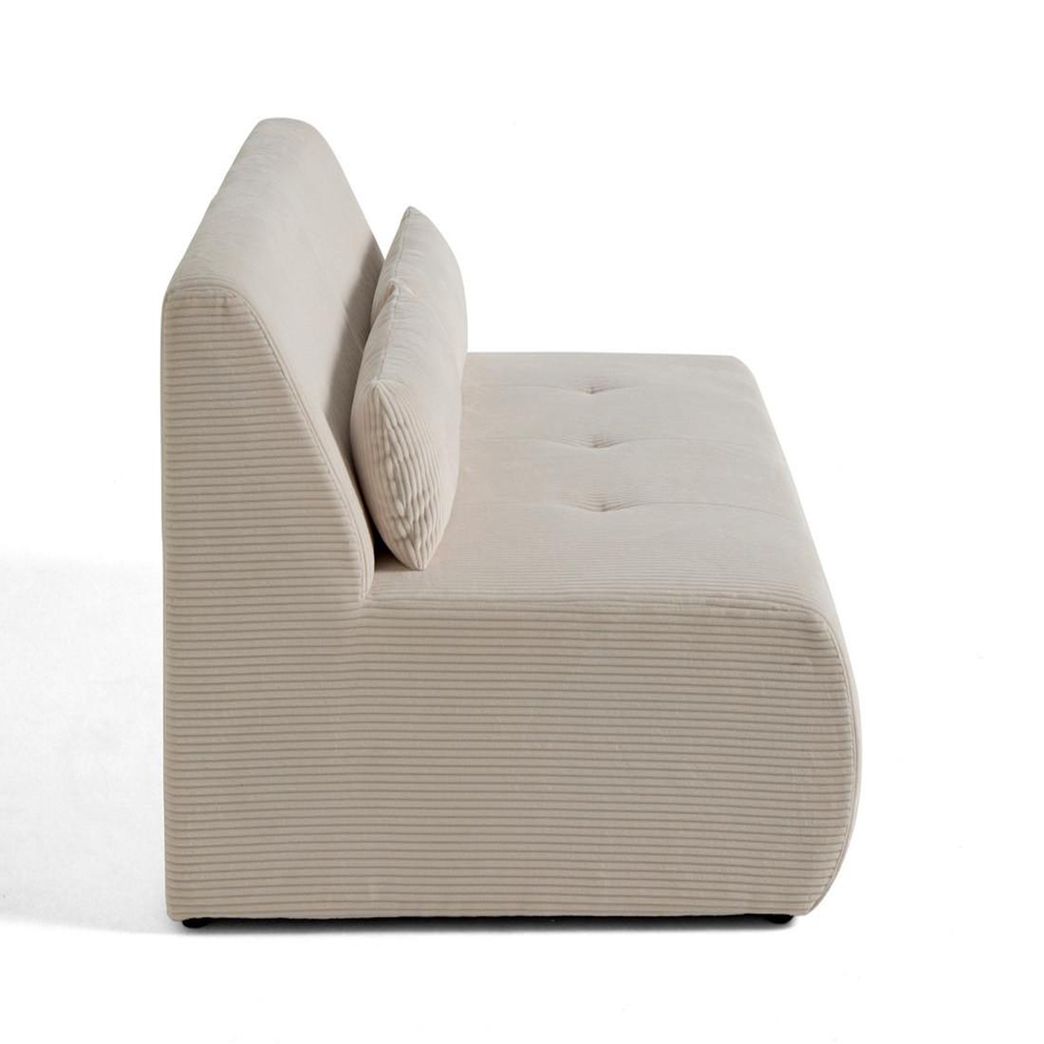Voir la diapositive 3 : LISA DESIGN Onyx - canapé droit 2 places - en velours côtelé