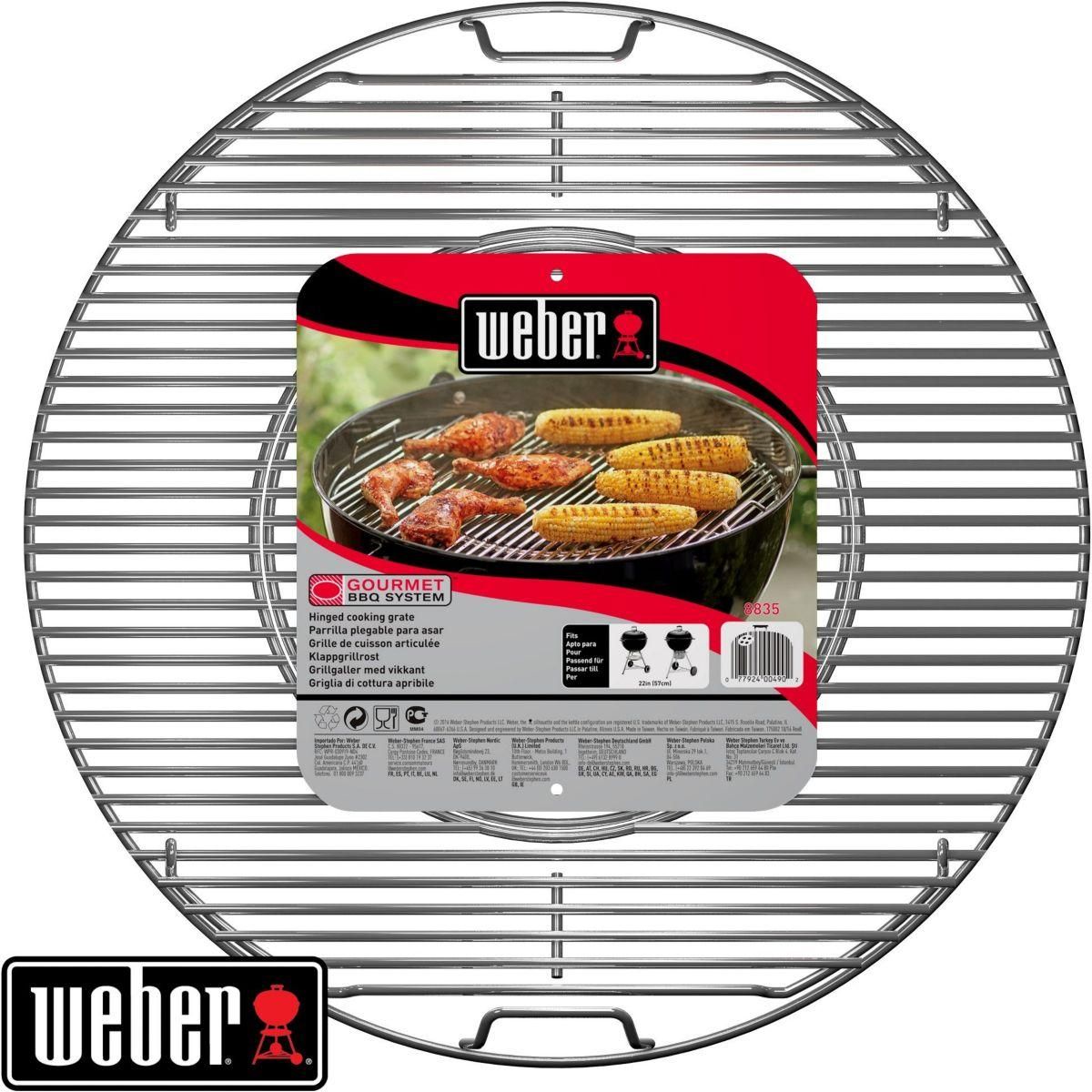 Weber Grille barbecue de cuisson GBS 57cm Gourmet BBQ System