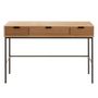 Voir la diapositive 2 : Paris Prix Console 3 Tiroirs en Bois  Dresa  120cm Naturel