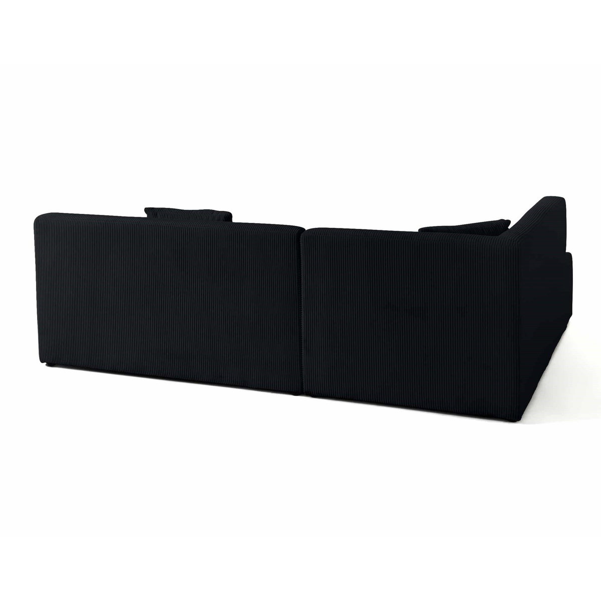 LISA DESIGN Onyx - canapé modulable d'angle gauche - 5 places - en velours côtelé