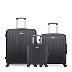 AMERICAN TRAVEL AMERICAN TRAVEL - LOT DE 3 - Valises grand format, weekend et cabine XXS BROOKLYN. Coloris disponibles : Gris, Beige, Rose, Bleu