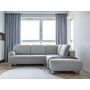 Voir la diapositive 2 : BEST MOBILIER Olli - canapé d'angle droit - convertible - avec coffre - 5 places - en tissu