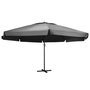 Voir la diapositive 1 : VIDAXL Parasol de jardin avec mat en aluminium 600 cm anthracite