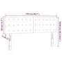 Voir la diapositive 6 : VIDAXL Tete de lit a LED Creme 144x5x78/88 cm Tissu