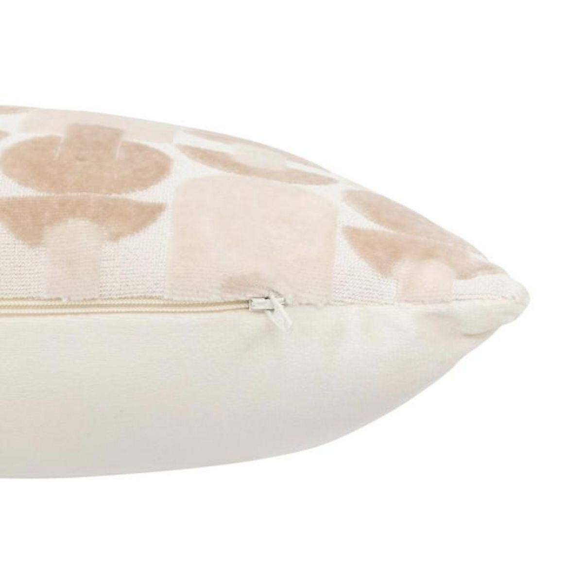 ATMOSPHERA Coussin Jacquard en Velours  Luna  30x50cm Beige Lin