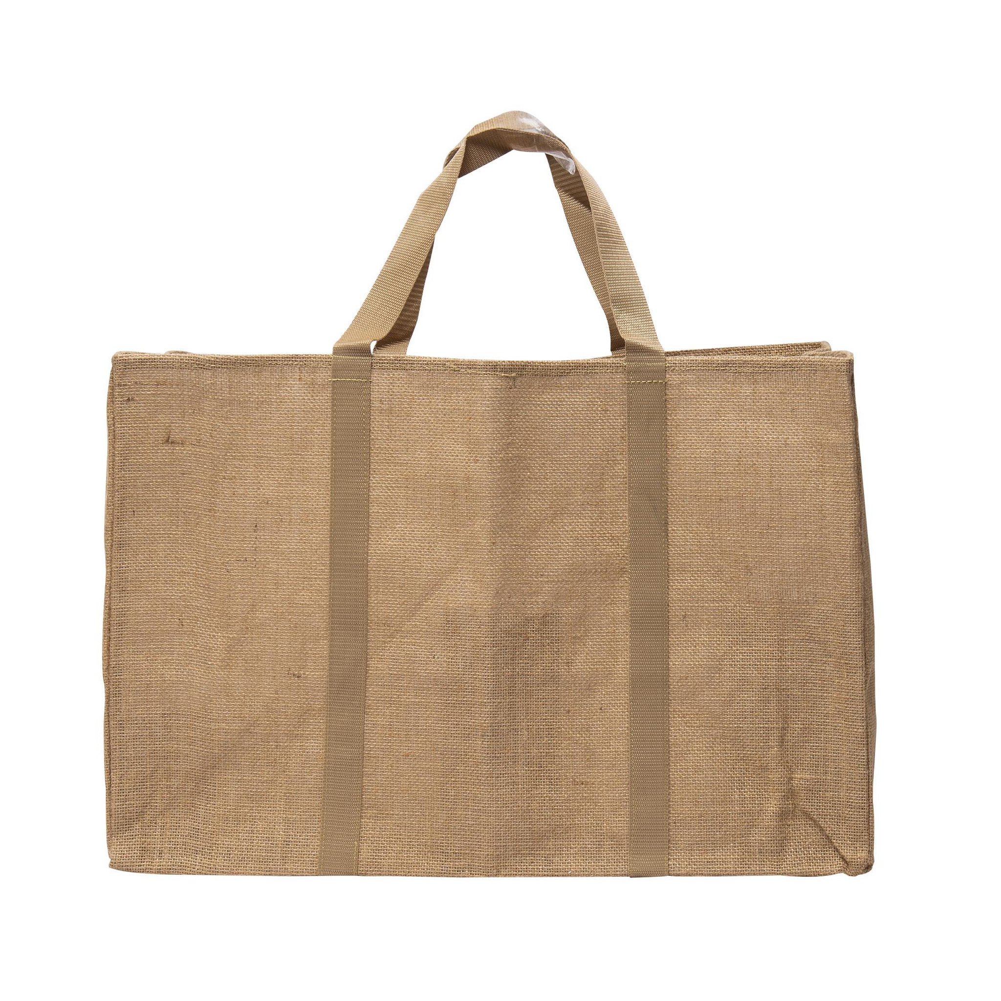 Voir la diapositive 2 : WERKAPRO Sac porte bûches en jute naturel WERKA PRO