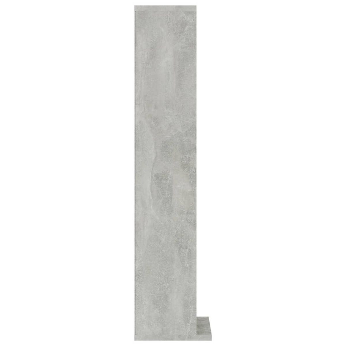 VIDAXL Armoire a CD Gris beton 21x20x88 cm Bois d'ingenierie