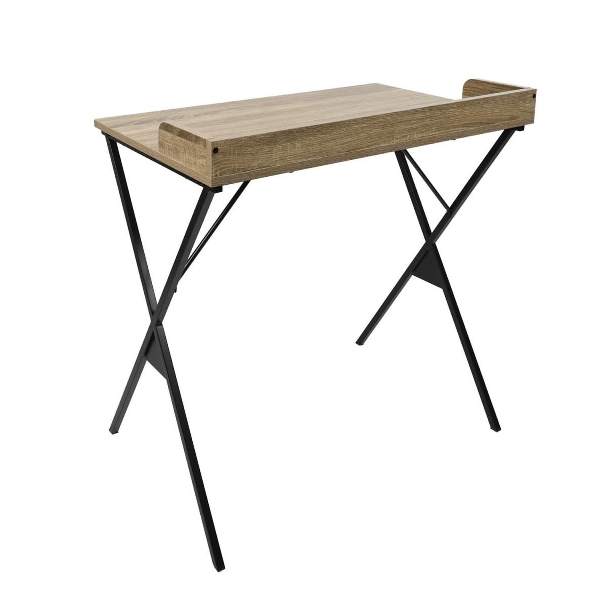 Voir la diapositive 3 : The Home Deco Factory Bureau design  loka  80cm naturel