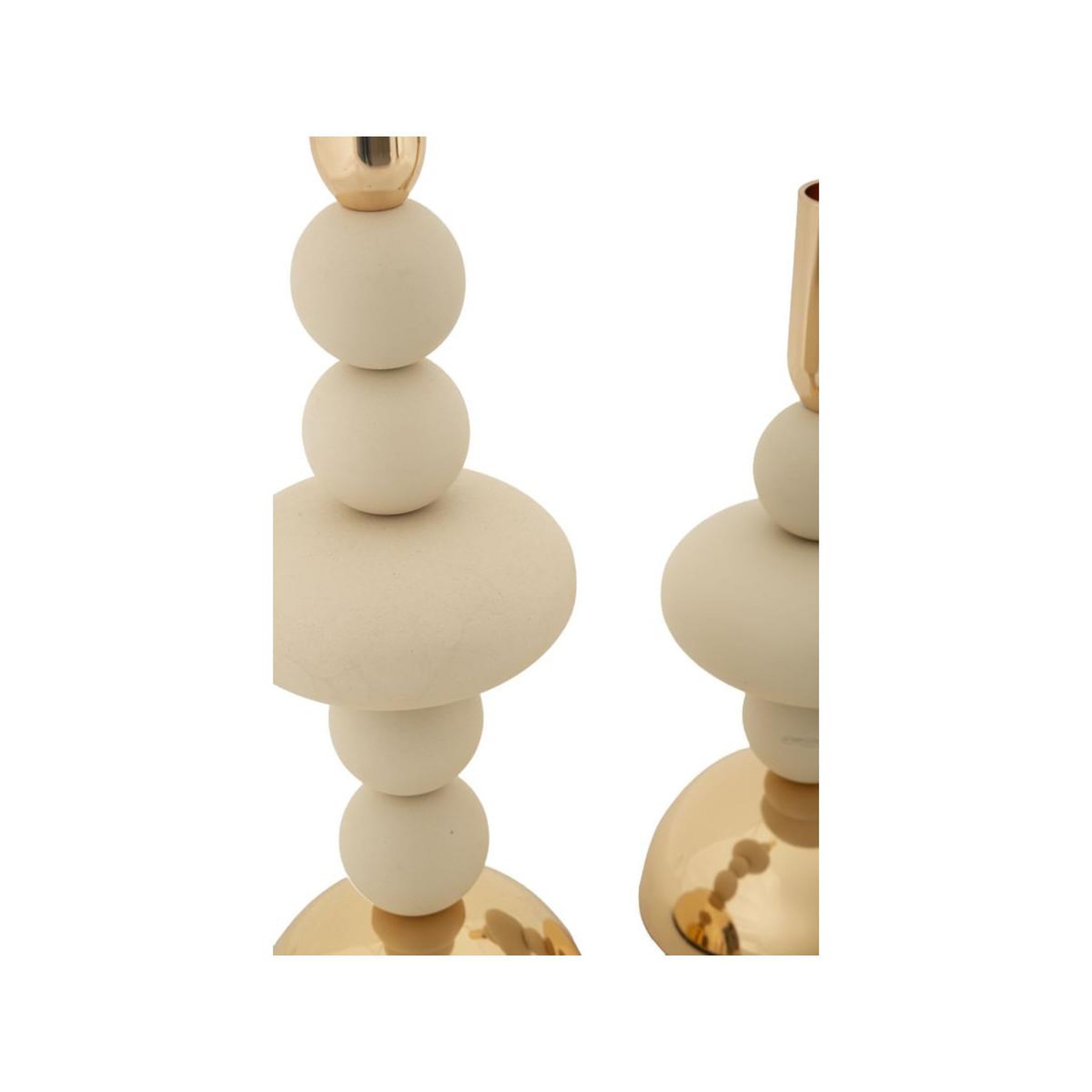 Voir la diapositive 3 : Paris Prix Lot de 2 chandeliers  galaxy  30cm crème & or
