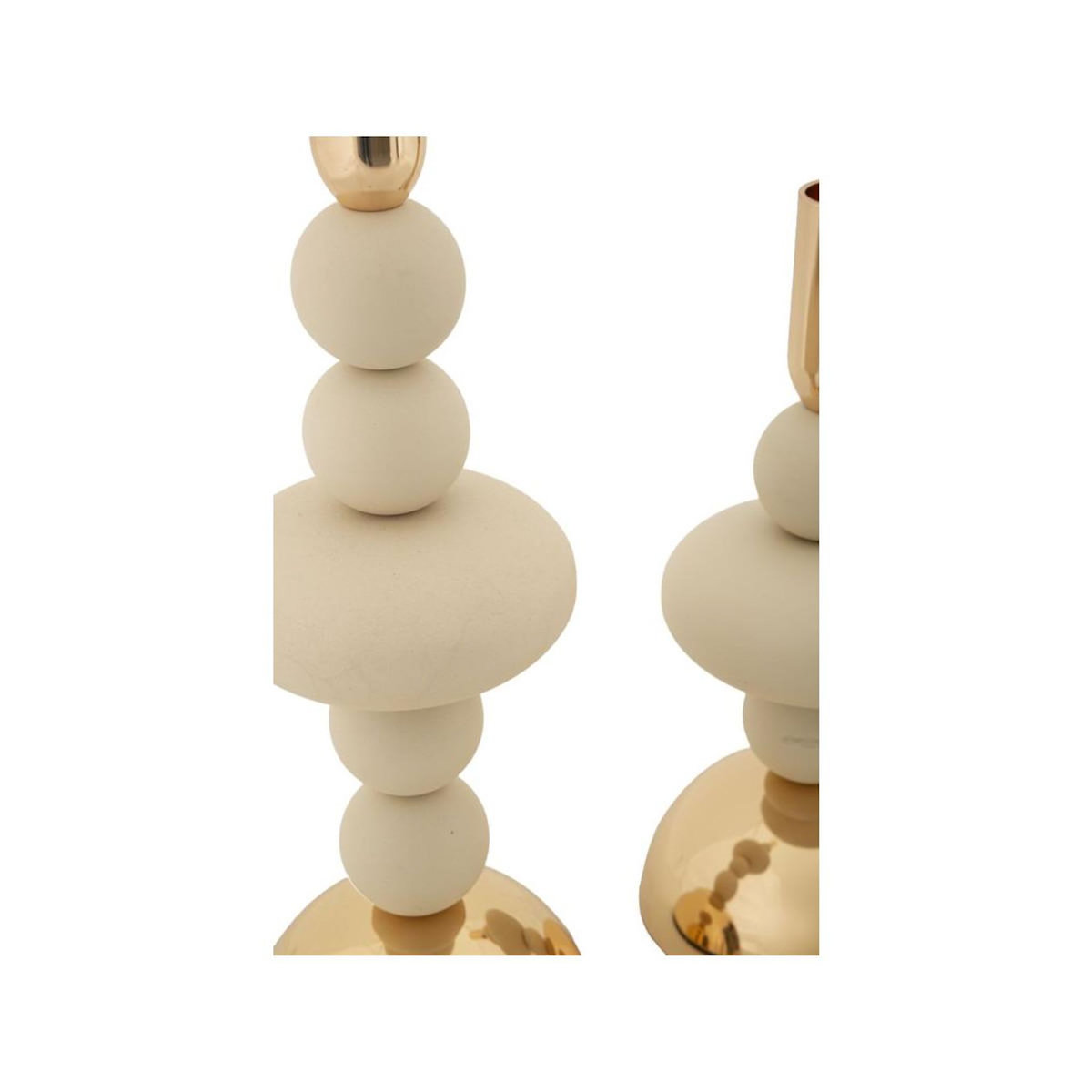 Paris Prix Lot de 2 Chandeliers  Galaxy  30cm Crème & Or