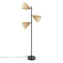 Voir la diapositive 1 : ATMOSPHERA Lampadaire 3 Abat-jours  Gaida  150cm Naturel
