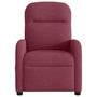 Voir la diapositive 3 : VIDAXL Fauteuil inclinable Rouge bordeaux Tissu