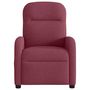 Voir la diapositive 3 : VIDAXL Fauteuil inclinable Rouge bordeaux Tissu