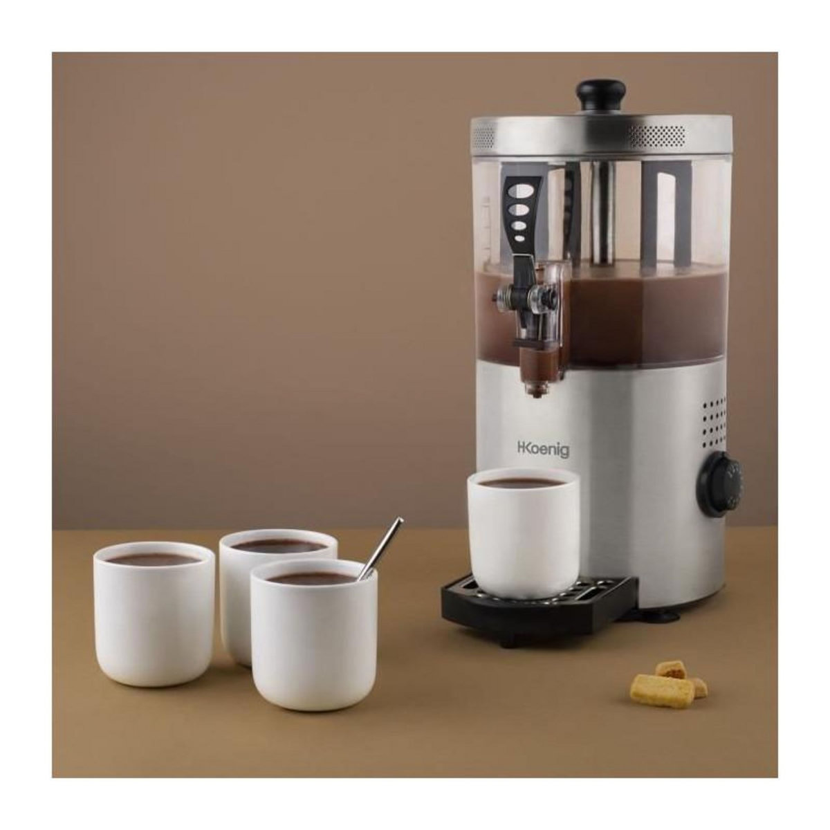 HKOENIG Distributeur de chocolat chaud - H.Koenig - SHK800 - 3 L - 1200 W - Inox