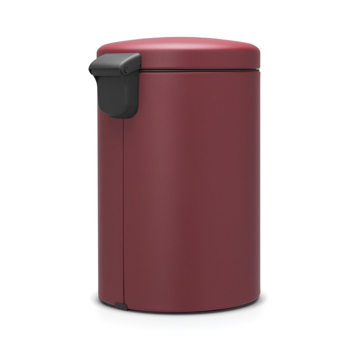 BRABANTIA Poubelle 20 litres avec seau à pédale bordeau