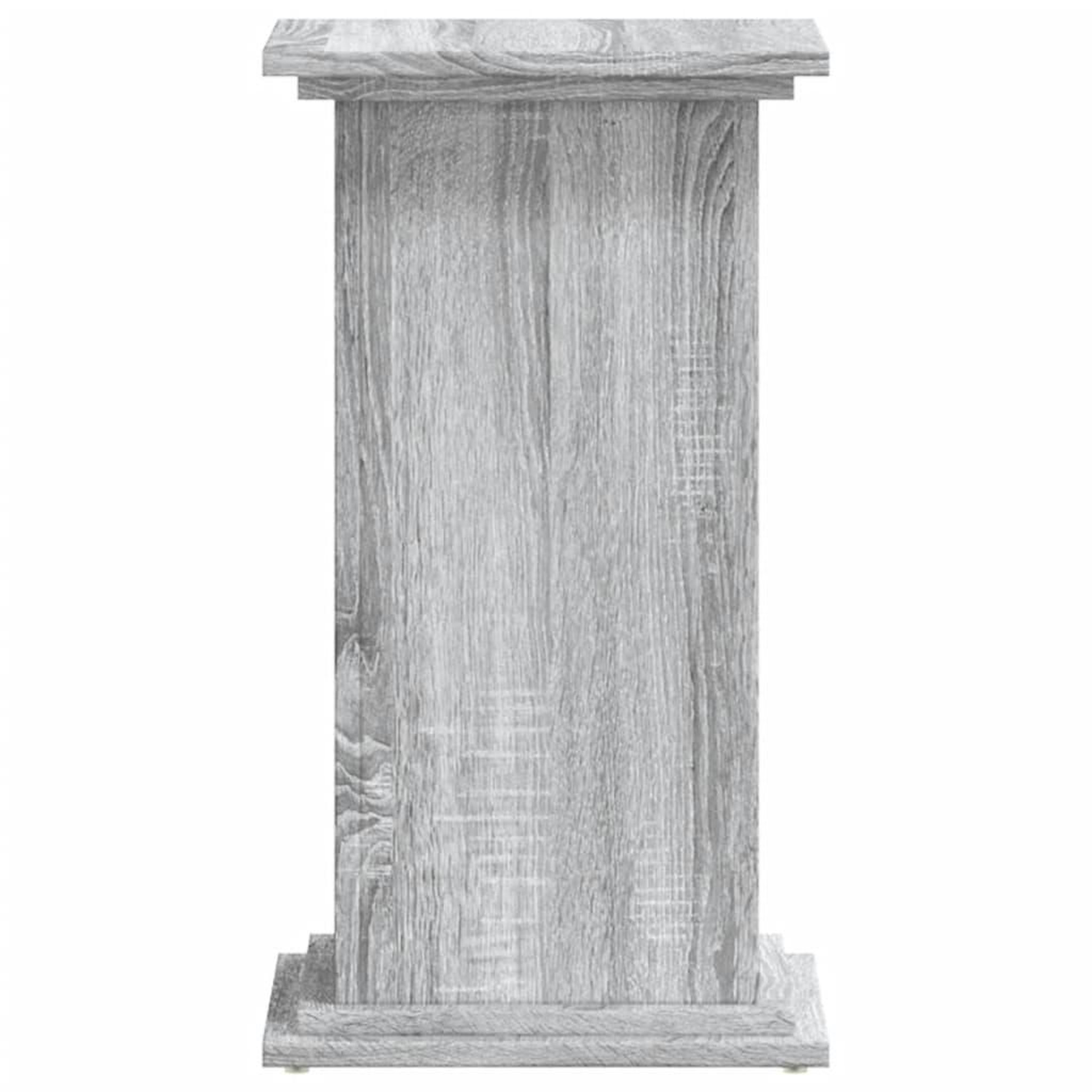 Voir la diapositive 5 : VIDAXL Support pour plantes sonoma gris 33x33x60 cm bois d'ingenierie