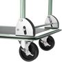 Voir la diapositive 4 : tectake Chariot à plateforme poignée pliable blanc