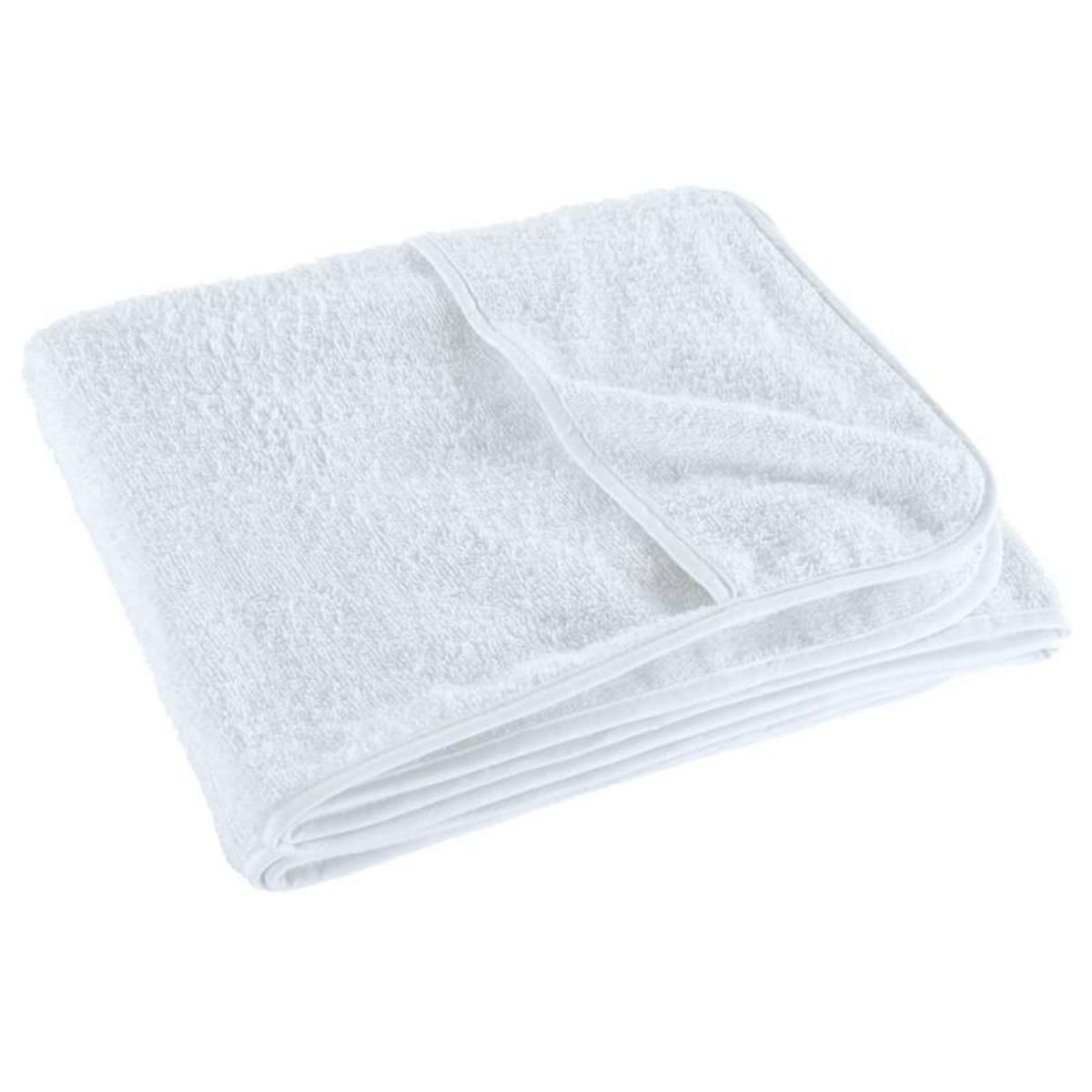 VIDAXL Serviettes de plage 2 pcs blanc 60x135 cm tissu 400 GSM