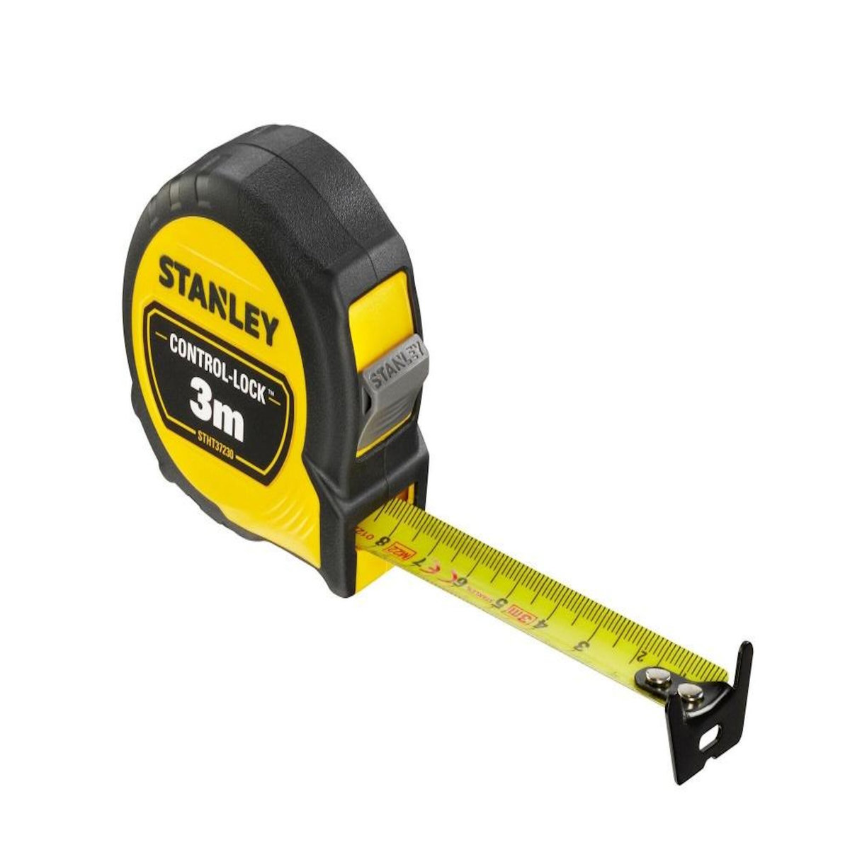 Stanley Metre ruban acier et caoutchouc Control-Lock STANLEY 3 m