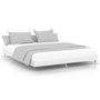Voir la diapositive 2 : VIDAXL Cadre de lit sans matelas blanc brillant 180x200 cm