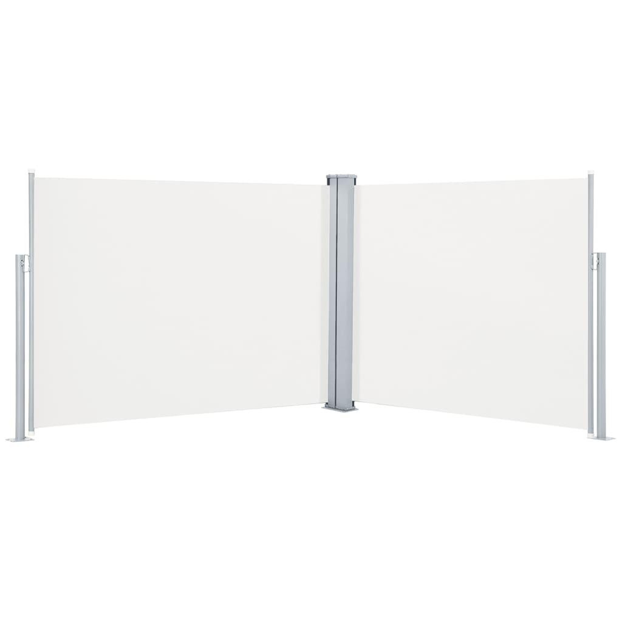 Voir la diapositive 2 : VIDAXL Auvent lateral retractable Creme 140 x 1000 cm