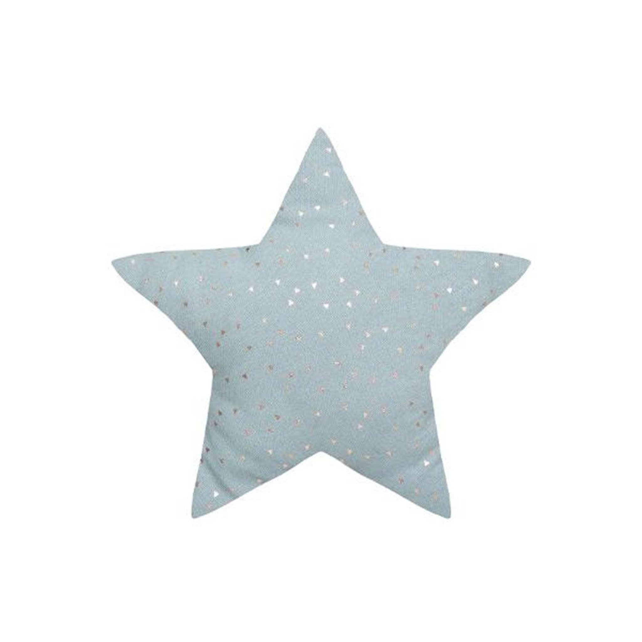 Voir la diapositive 1 : Atmosphera Kids Coussin enfant  berlingot étoile  40x40cm bleu