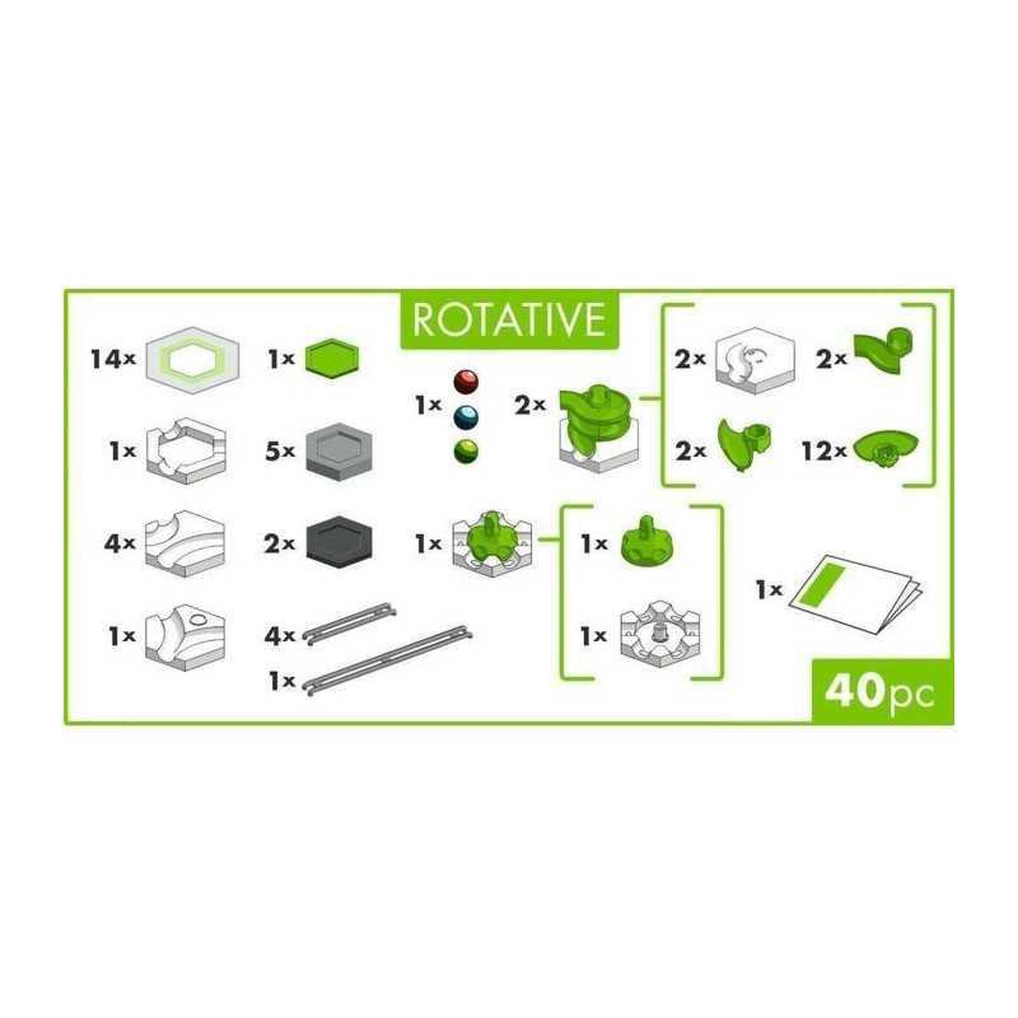 Voir la diapositive 2 : RAVENSBURGER GO Rotative - Circuit de billes