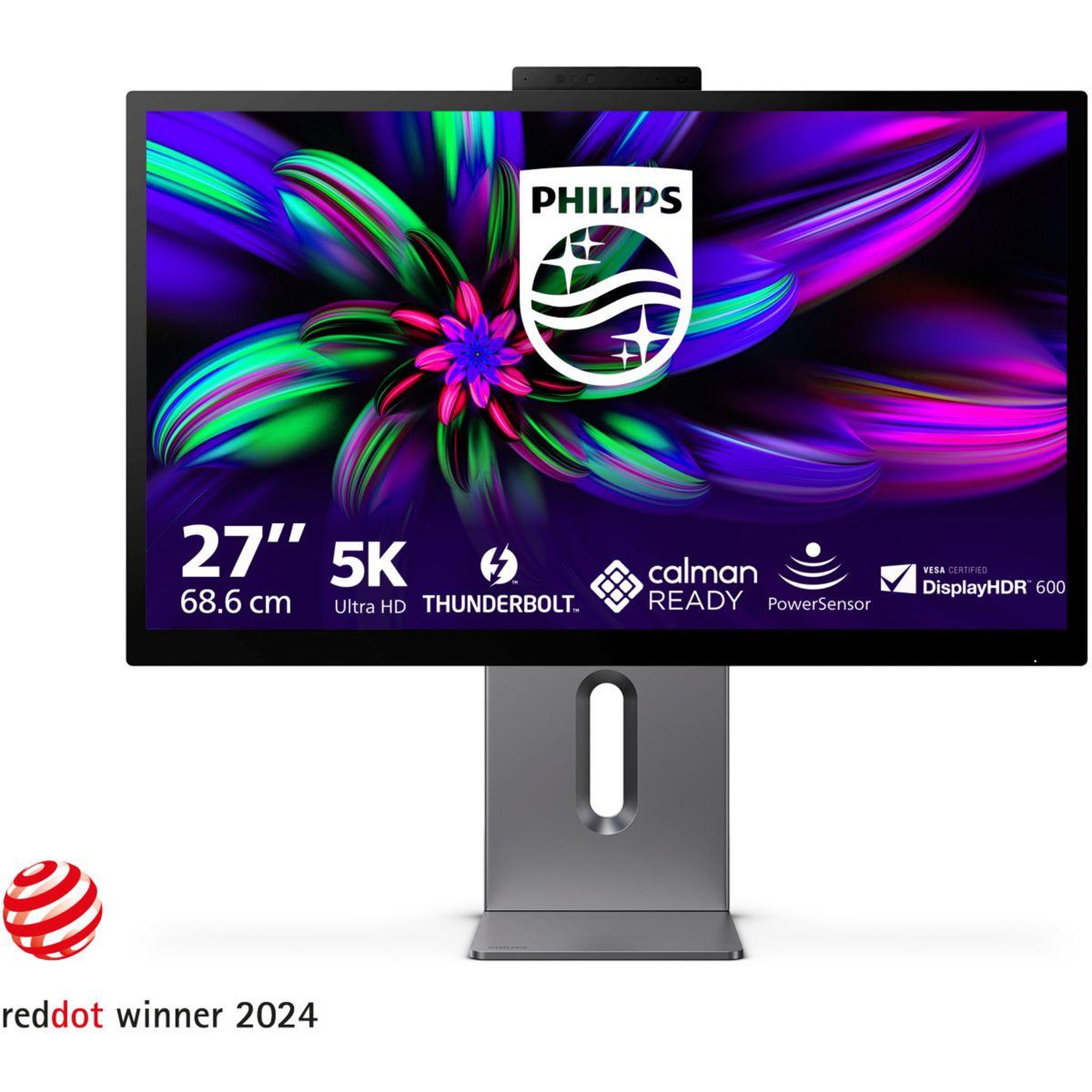 Philips Ecran pc 5k brillance 27e3u7903 27p ips 5k hdr600 dci p3 thunderbolt4 rj45 hdmi usb-c 96w kvm