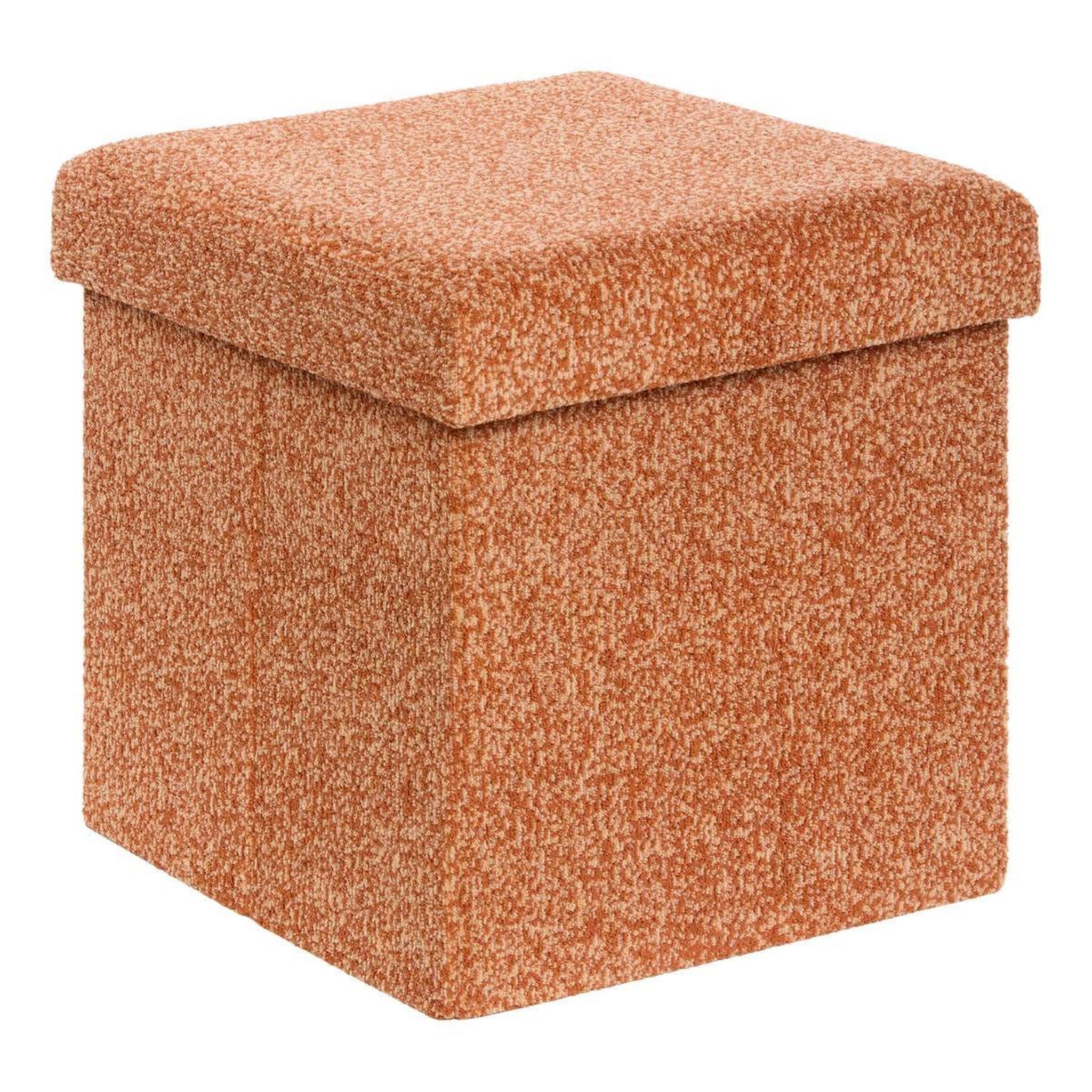 ATMOSPHERA Pouf coffre pliable  oxia  38cm ambre
