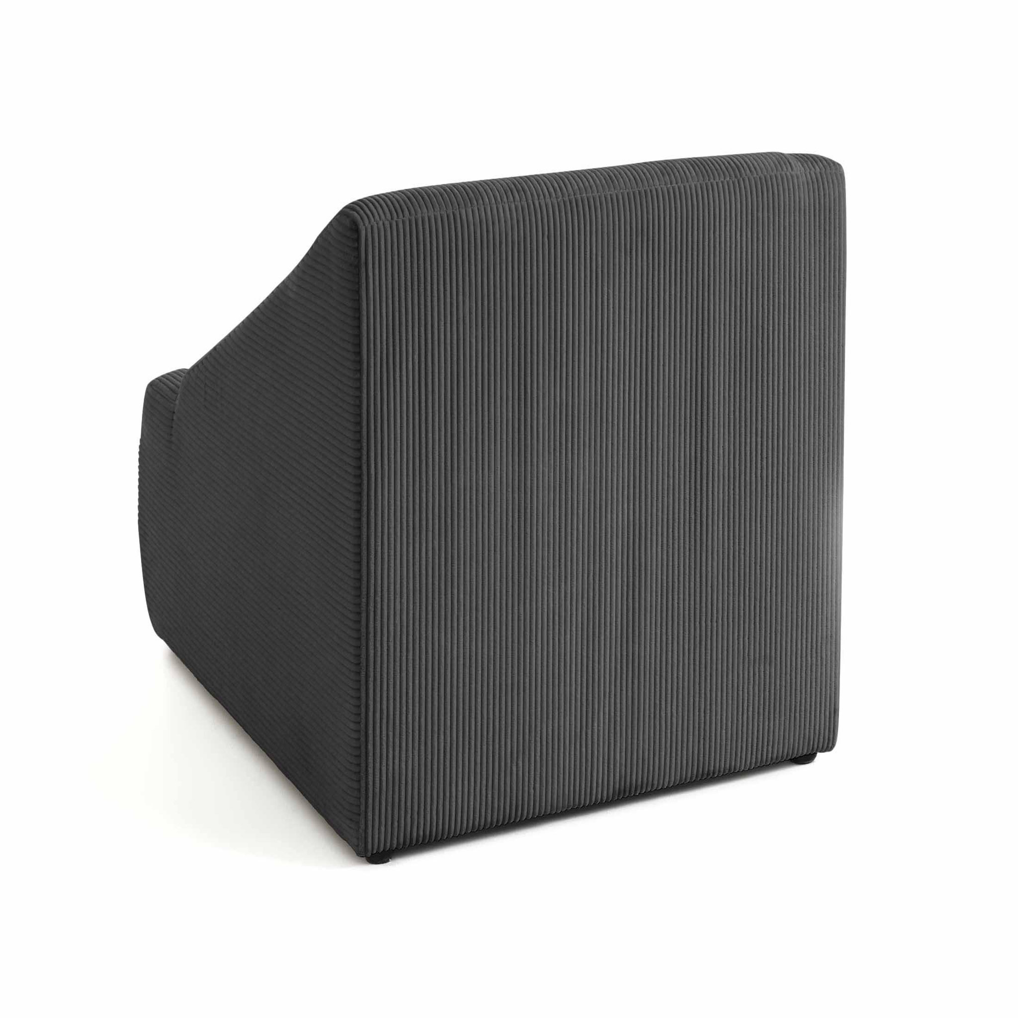 Voir la diapositive 6 : LISA DESIGN Onyx - fauteuil - en velours côtelé