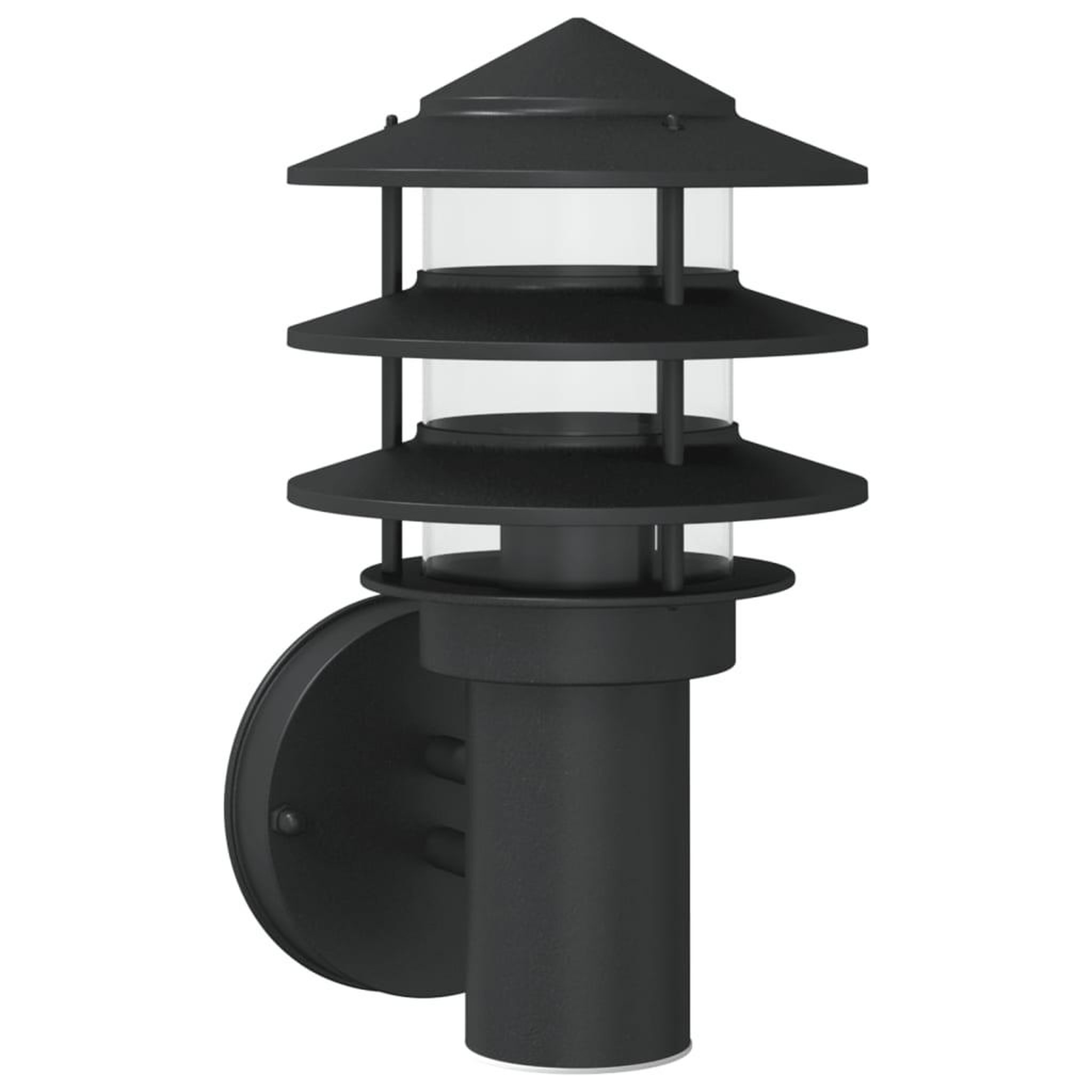 Voir la diapositive 2 : VIDAXL Applique murale d'exterieur noir acier inoxydable