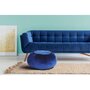 Voir la diapositive 3 : Paris Prix Pouf Rond en Velours  Taj Mahal  65cm Bleu