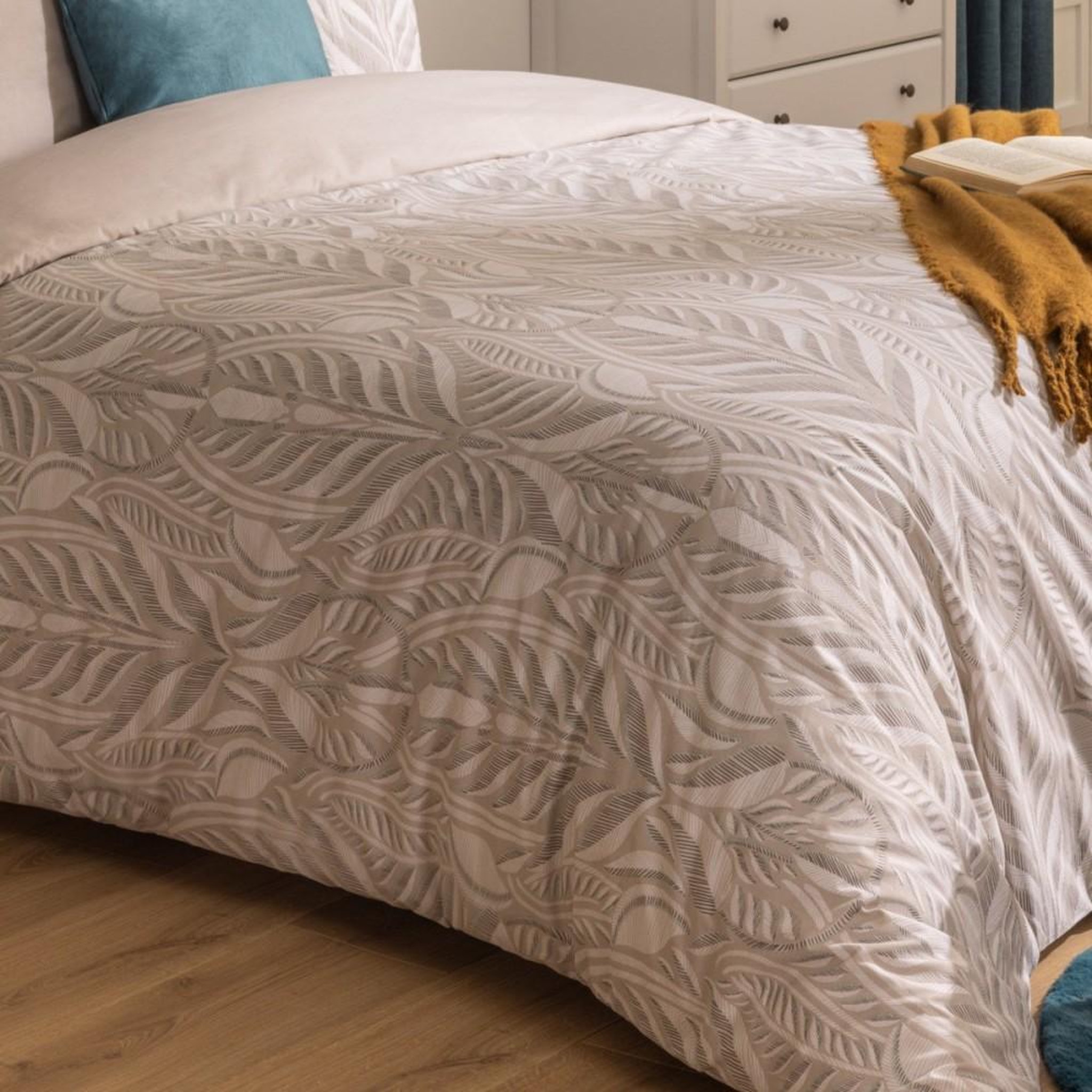 Voir la diapositive 4 : ATMOSPHERA Housse de couette 260x240 NAHL + 2 taies 100% coton 57 fils