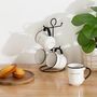 Voir la diapositive 5 : SECRET DE GOURMET Lot de 4 Mugs sur Rack  Alix  20cl Blanc & Noir