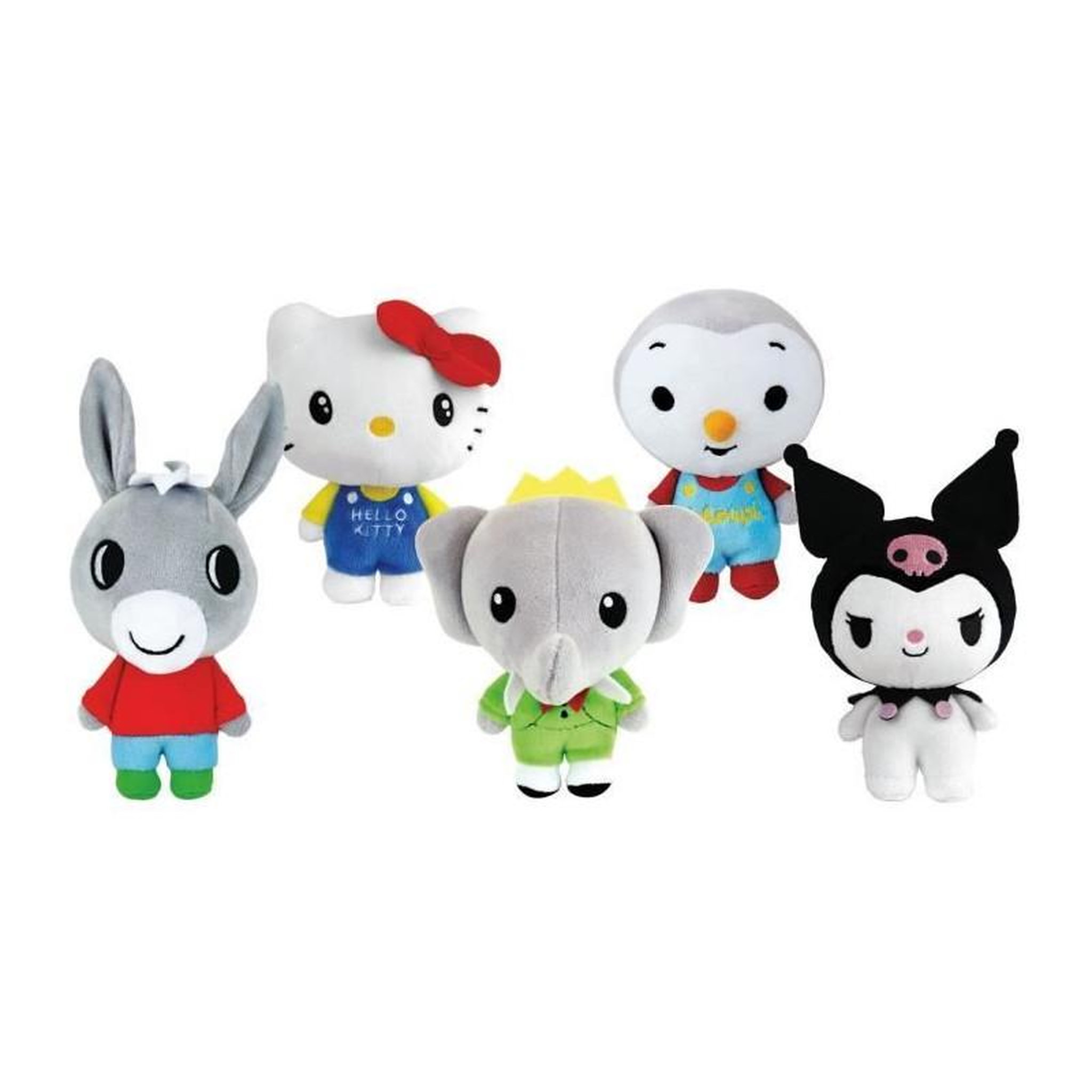 Voir la diapositive 5 : JEMINI Peluche Jemini Babar multicolore ultra douce 13 cm