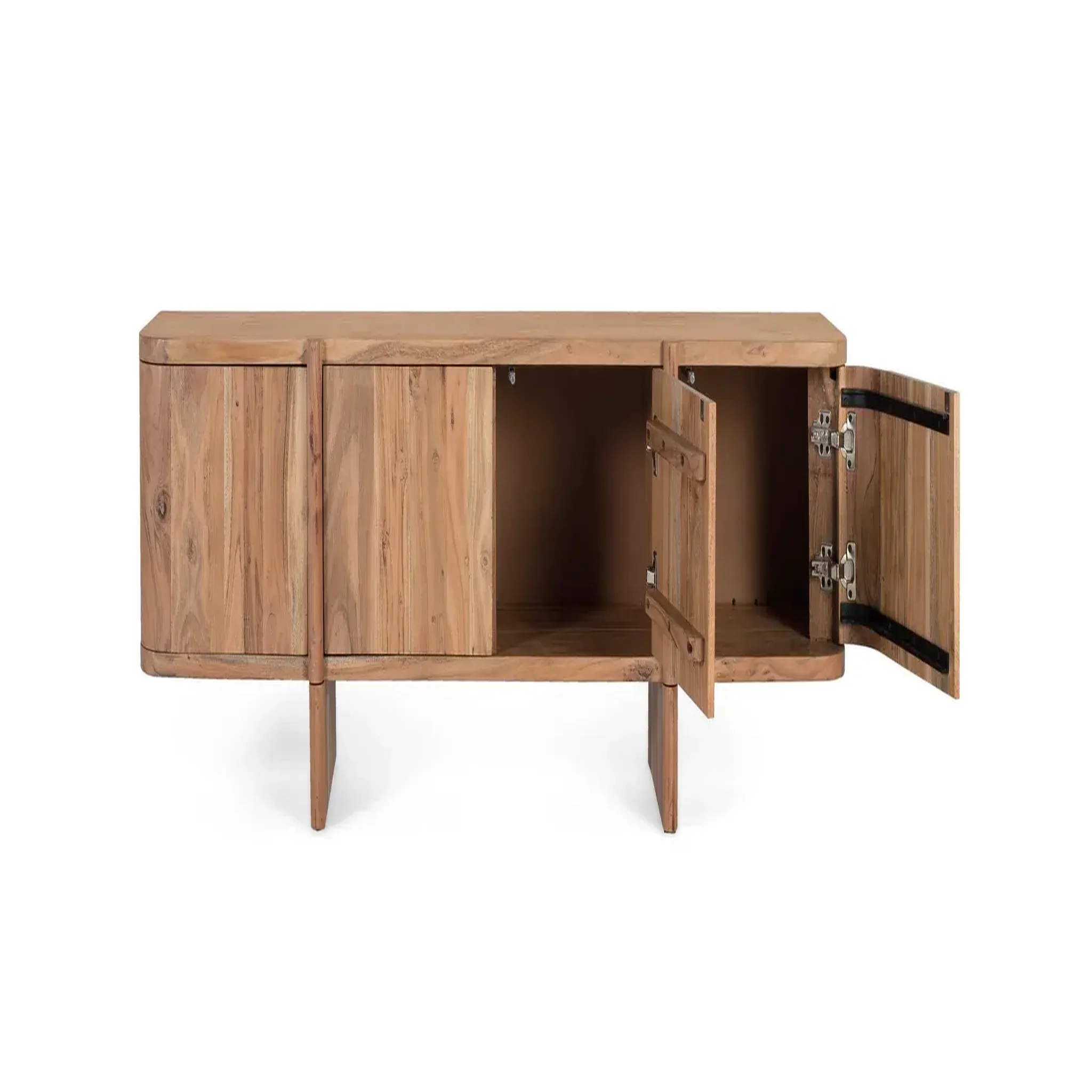 Voir la diapositive 2 : GINER Y COLOMER SL Meuble tv en bois d'acacia 170 cm style rustique moderne