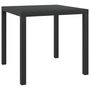 Voir la diapositive 1 : VIDAXL Table de jardin Noir 80 x 80 x 74 cm Aluminium et WPC