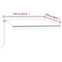 Voir la diapositive 6 : VIDAXL Auvent retractable automatique 350x250 cm Jaune et blanc