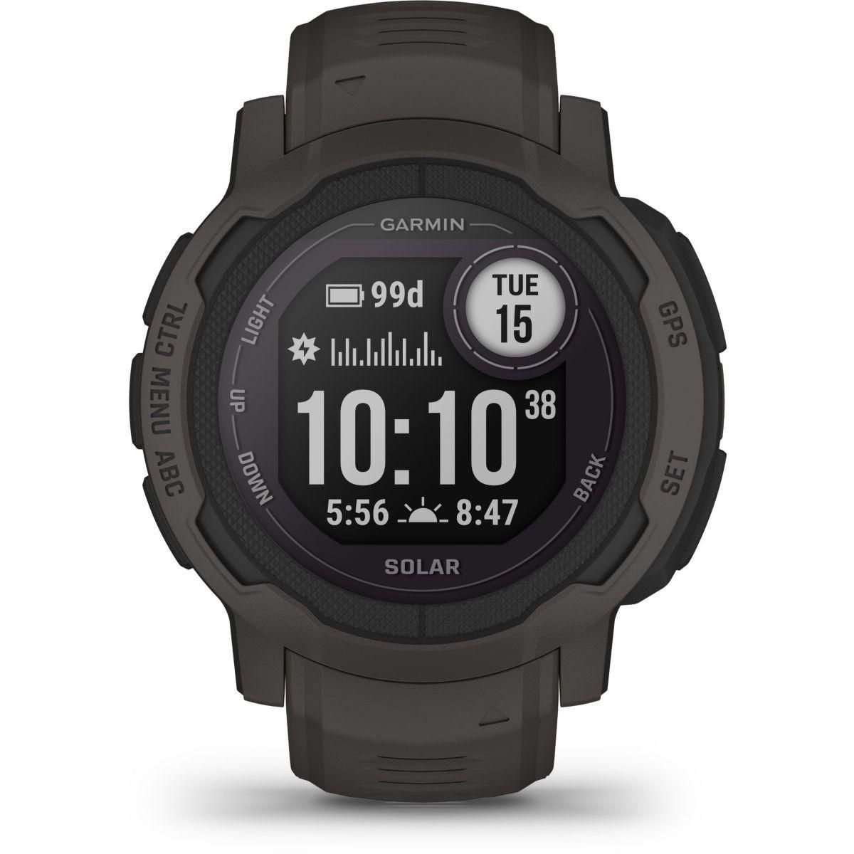 GARMIN Montre sport Instinct 2 Solar Graphite