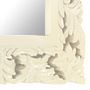 Voir la diapositive 4 : VIDAXL Miroir sculpte a la main Blanc 50x50 cm Bois de manguier massif