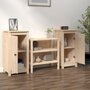 Voir la diapositive 2 : VIDAXL Buffets 2 pcs 39x35x80 cm bois massif de pin