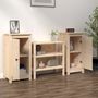 Voir la diapositive 2 : VIDAXL Buffets 2 pcs 39x35x80 cm bois massif de pin