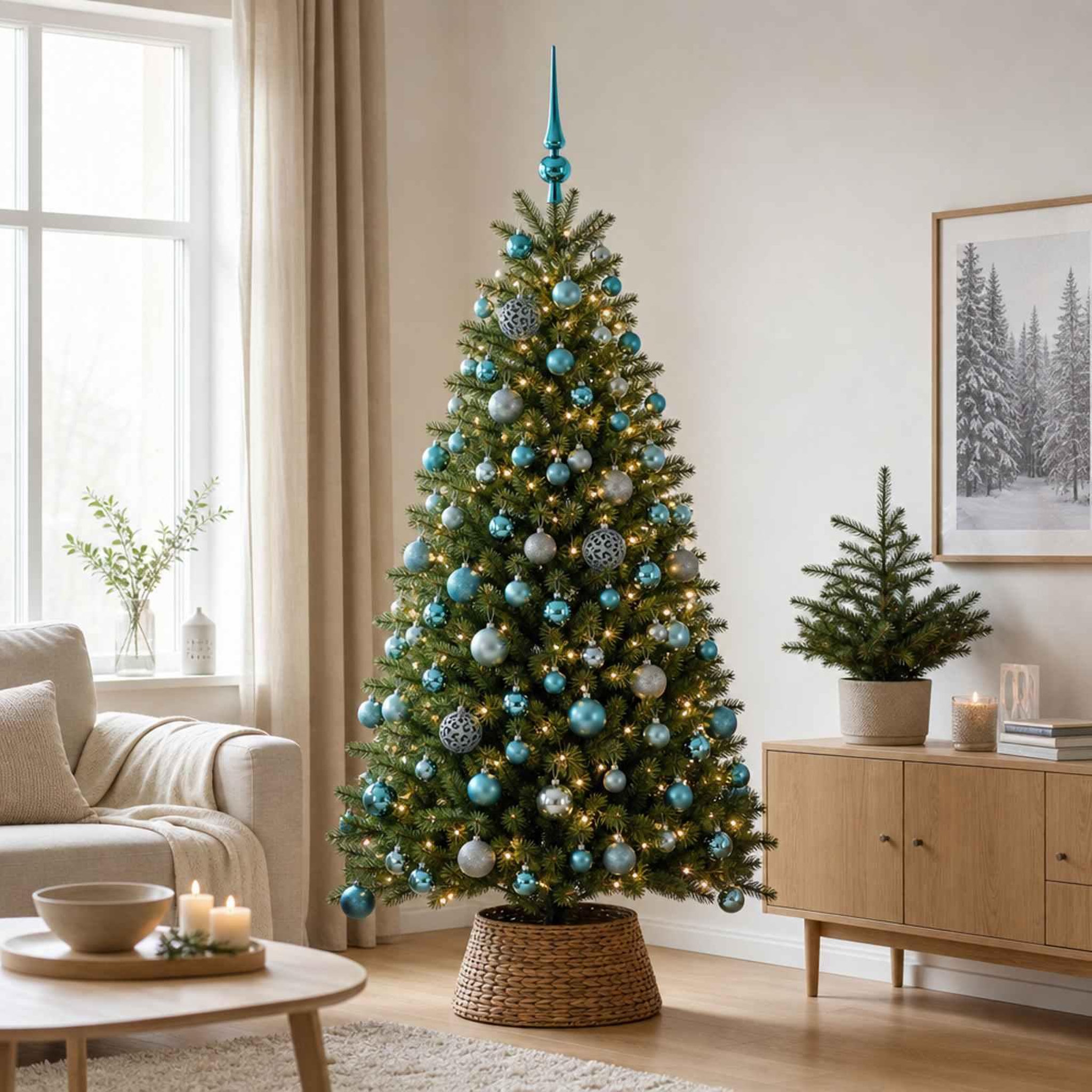 Voir la diapositive 4 : VIDAXL Ensemble de Boules de Noël 120 pc Turquoise Diam. 6 cm