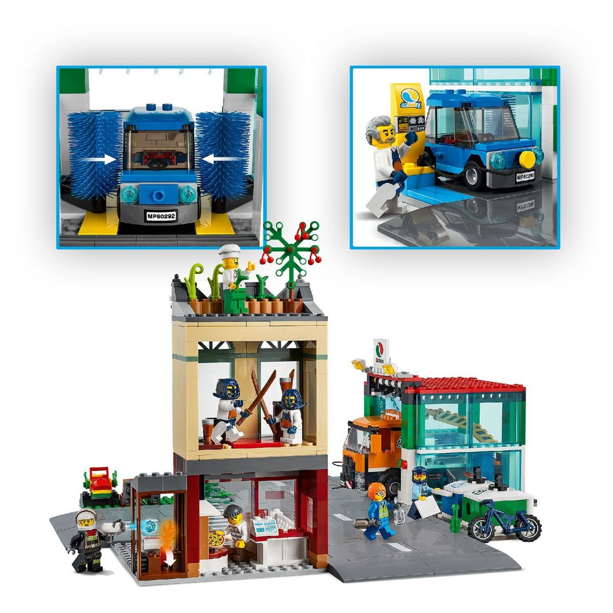 LEGO LEGO City 60292 Le centre-ville jeu de construction avec moto, camion et miniatures