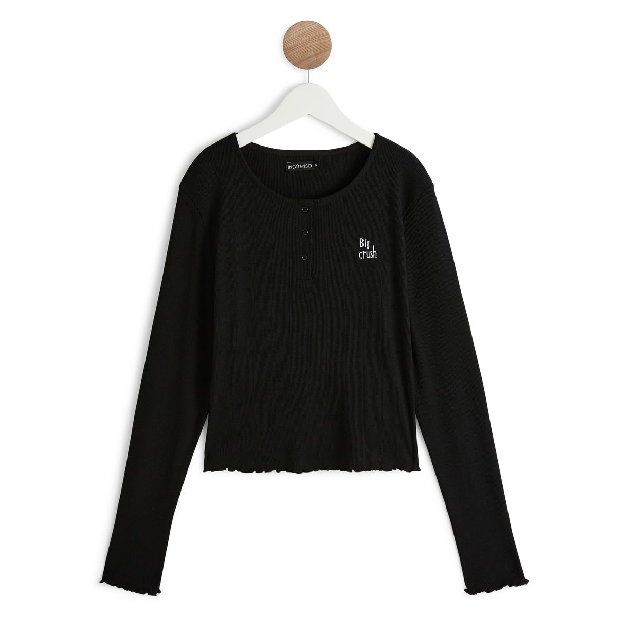 INEXTENSO T-shirt manches longues noir fille 