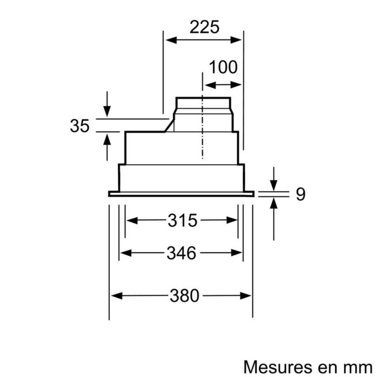 Siemens Groupe filtrant 75cm 56db 638m3/h argent métallisé - lb75565