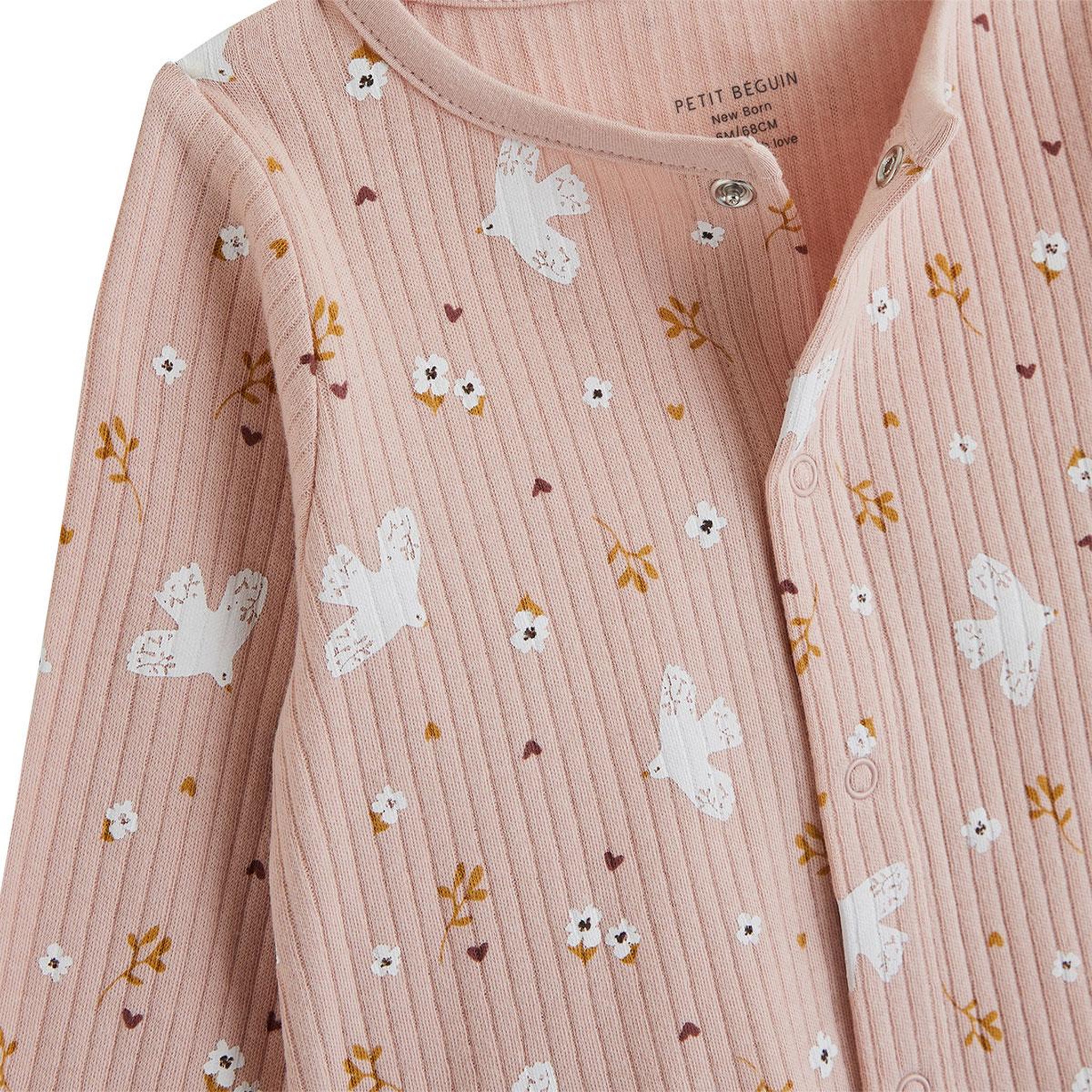 Voir la diapositive 5 : PETIT BEGUIN Ensemble salopette bébé matelassé et t-shirt Miette