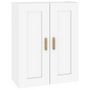 Voir la diapositive 2 : VIDAXL Armoire murale Blanc brillant 69,5x32,5x90 cm Bois d'ingenierie